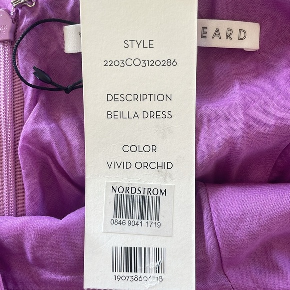 NWT Veronica Beard Beila Ruffles poplin Midi Orcid Dress Size 4 $598 Retail - Picture 5 of 5